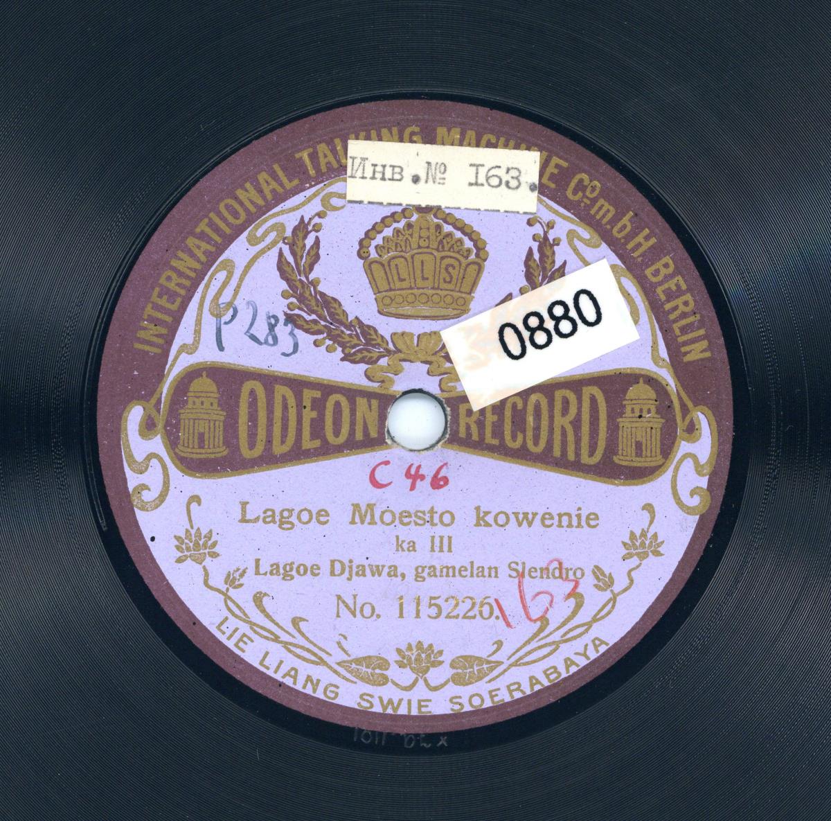Titel A: Lagoe meosto kowenie
Titel B: s. A.