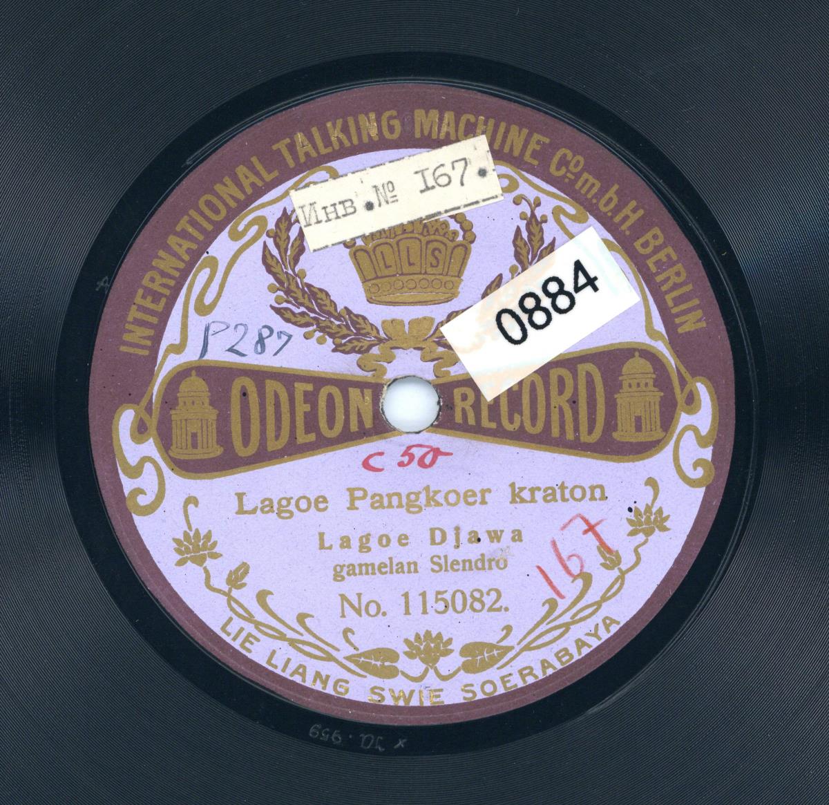 Titel A: Lagoe pangkoer kraton
Titel B: Lagoe kembang kandjoeng