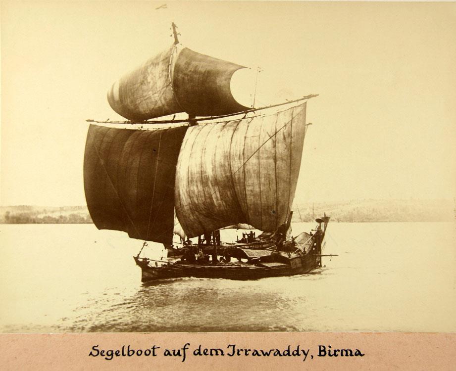 Segelboot auf dem Irrawaddy.