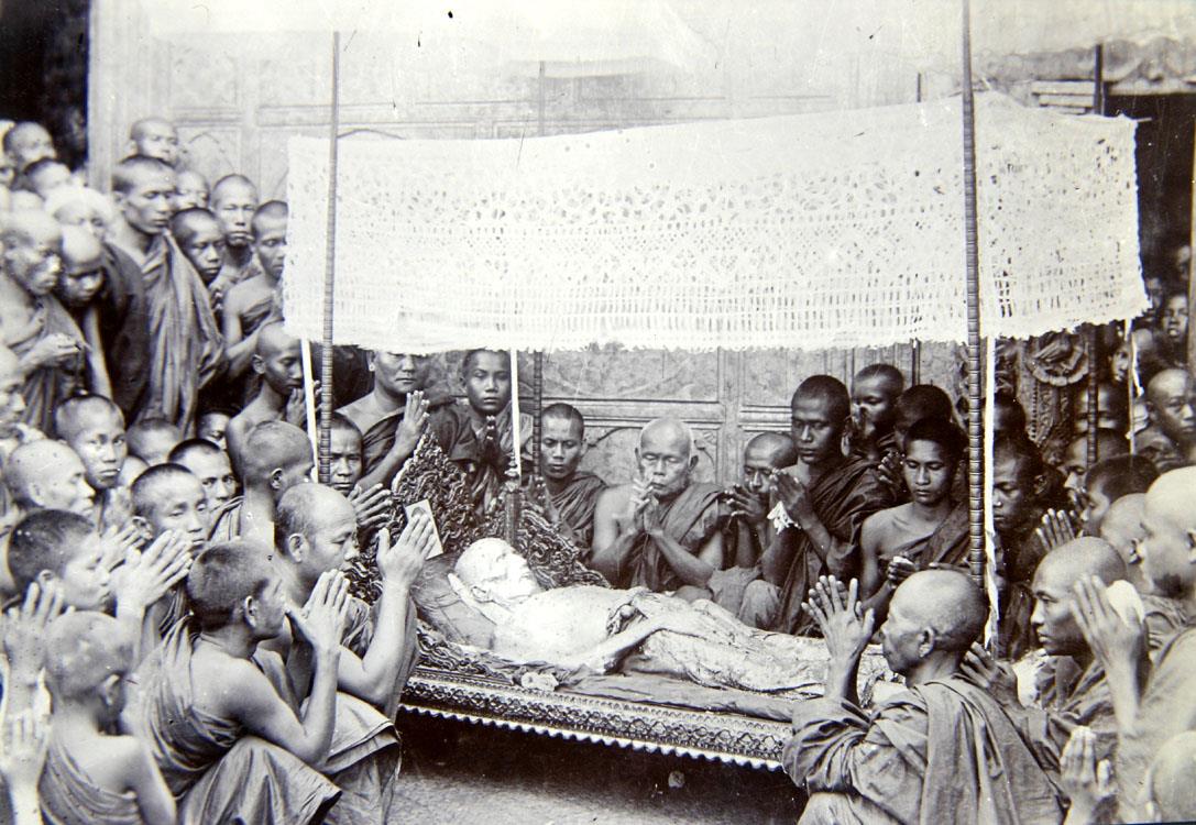 The Last Buddist-Archbishop of Burma lying in ate
