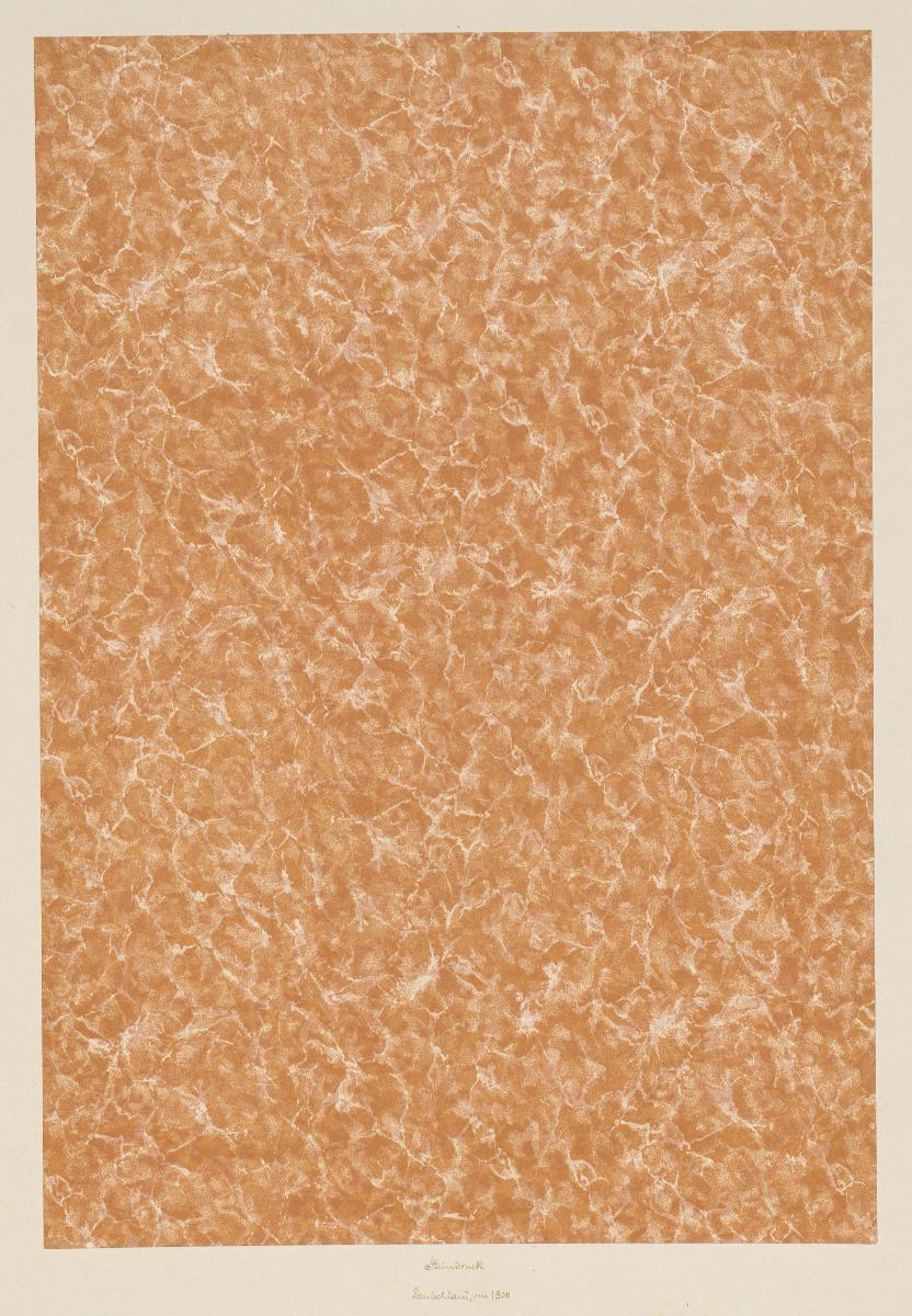 Lithografiertes Papier (Marmorimitation)