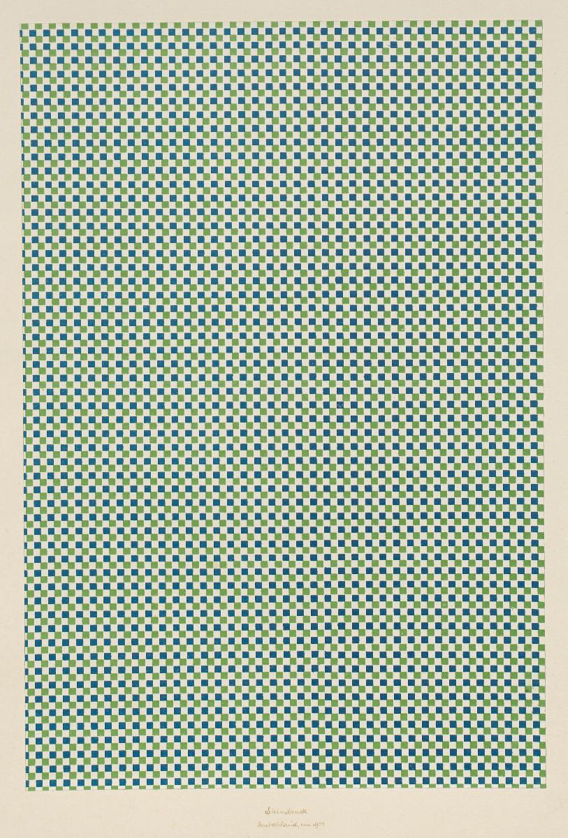 Lithografiertes Papier (Schachbrettmuster)