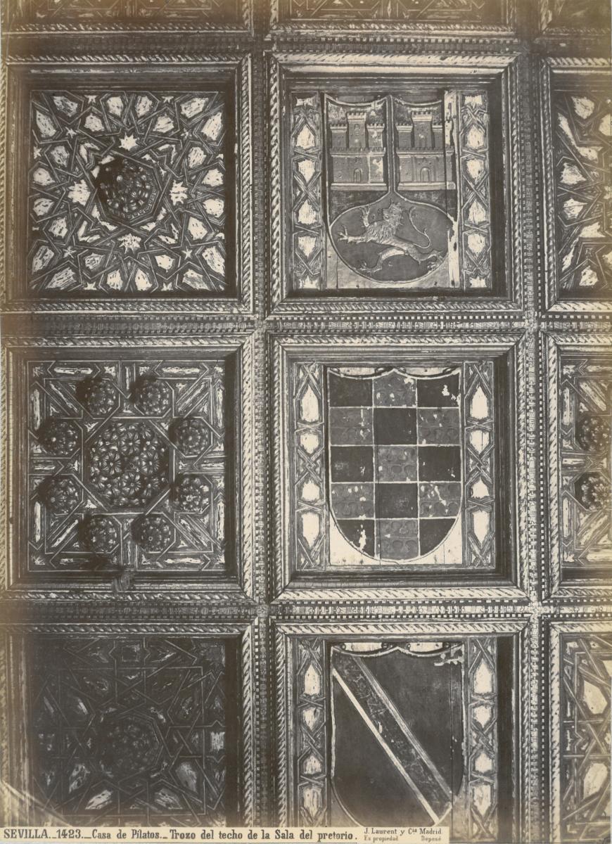 Sevilla, Haus des Pilatus, Sala del Pretorio, Decke, Detail