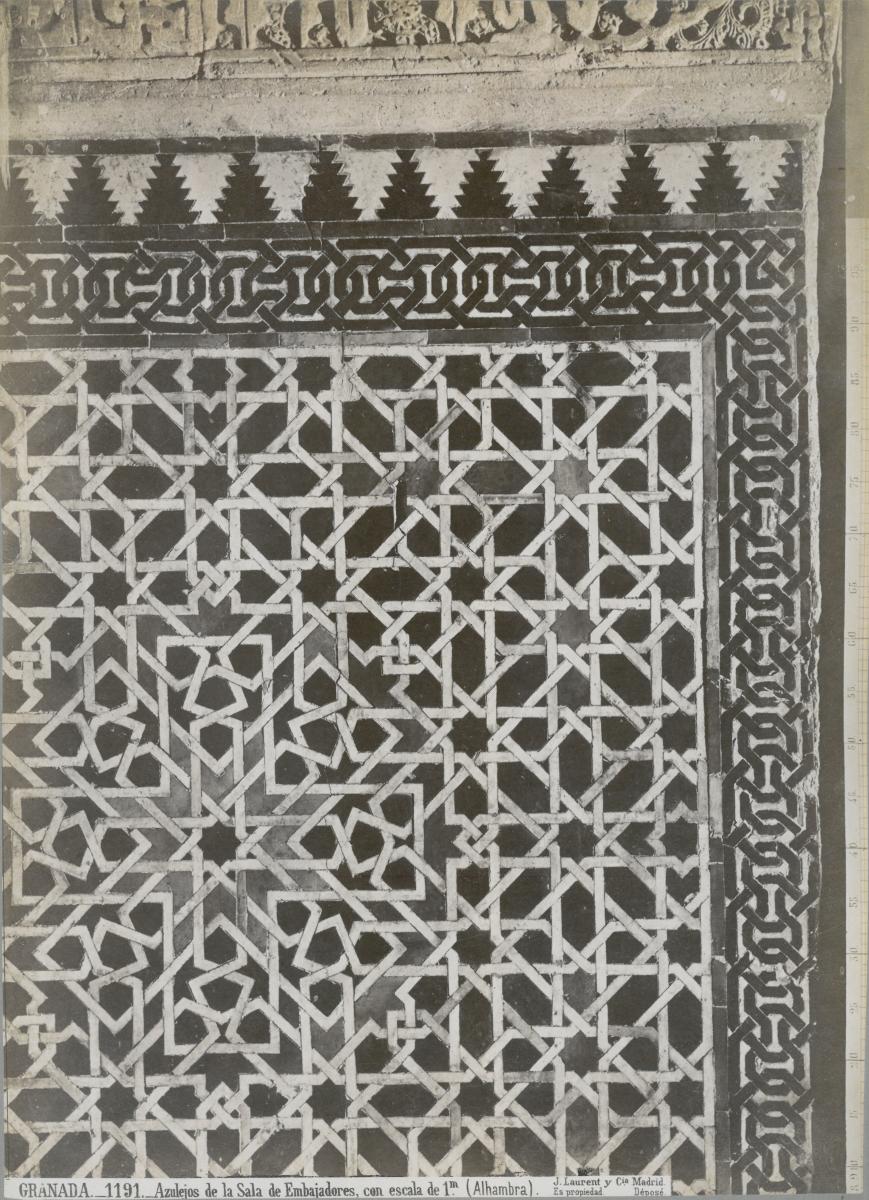 Granada, Alhambra, Gesandtensaal, Fliesen