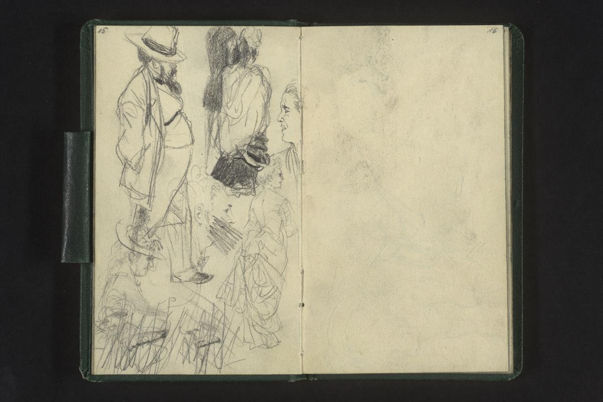 Figurenstudien (teils verworfen)
