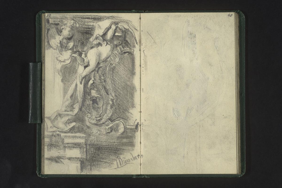 Dekoration mit einem Putto in München