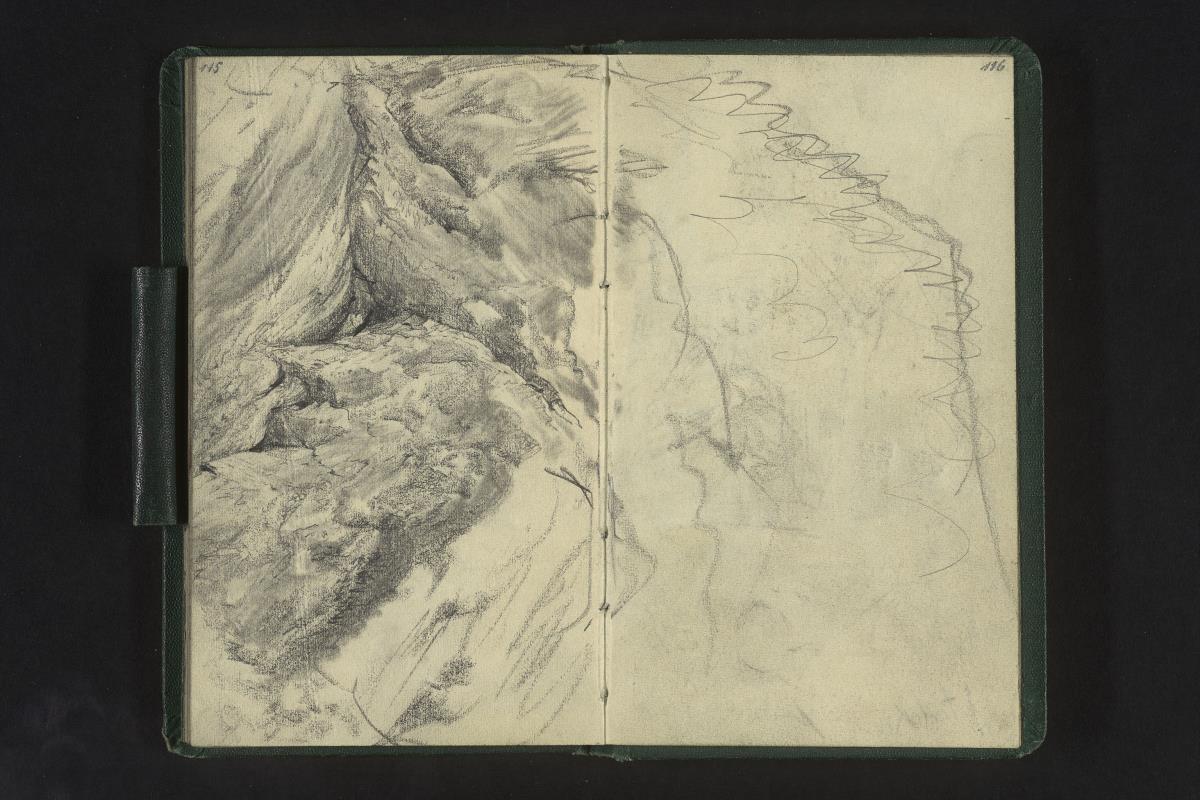 Landschaftsstudie: Bergmassiv