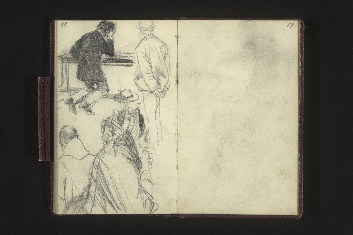 Figurenstudien in der Kirche
