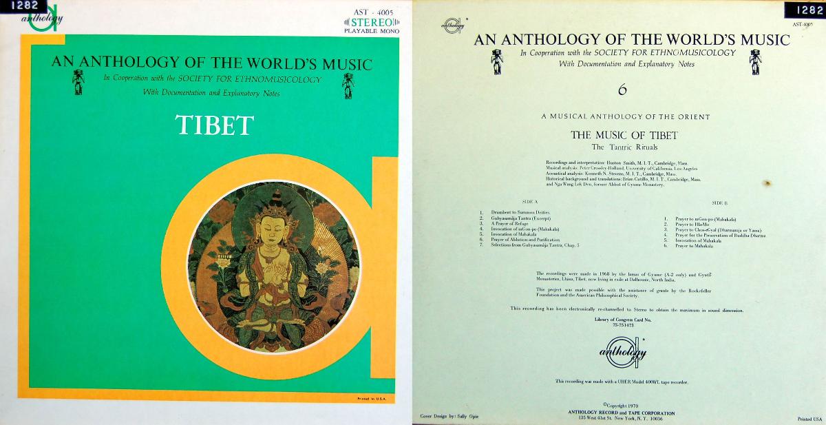 An Anthology of the World's Music 6. The Music of Tibet. The Tantric Rituals