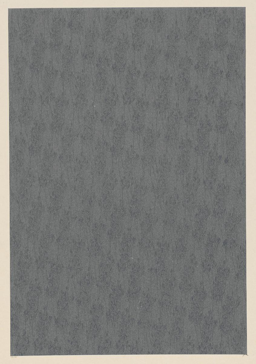 Lithografiertes Papier (florales Flächenmuster)
