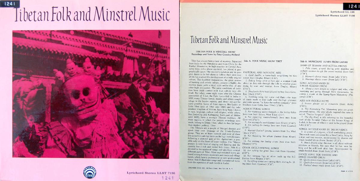 Tibetan Folk and Minstrel Music