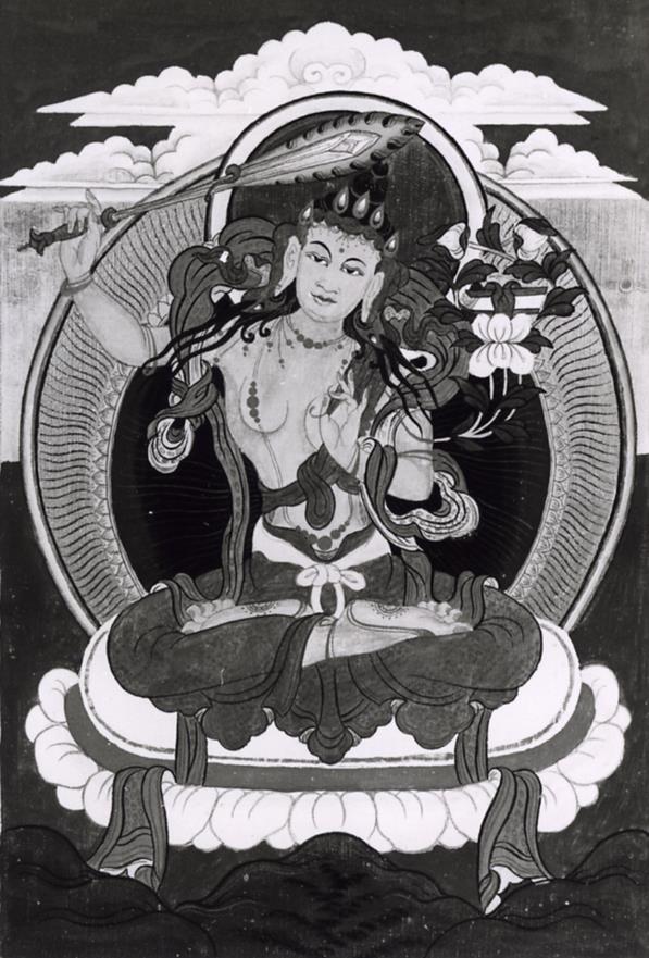 Bodhisattva , tibet.  'Jam dbyans (chin.:Manjusri)