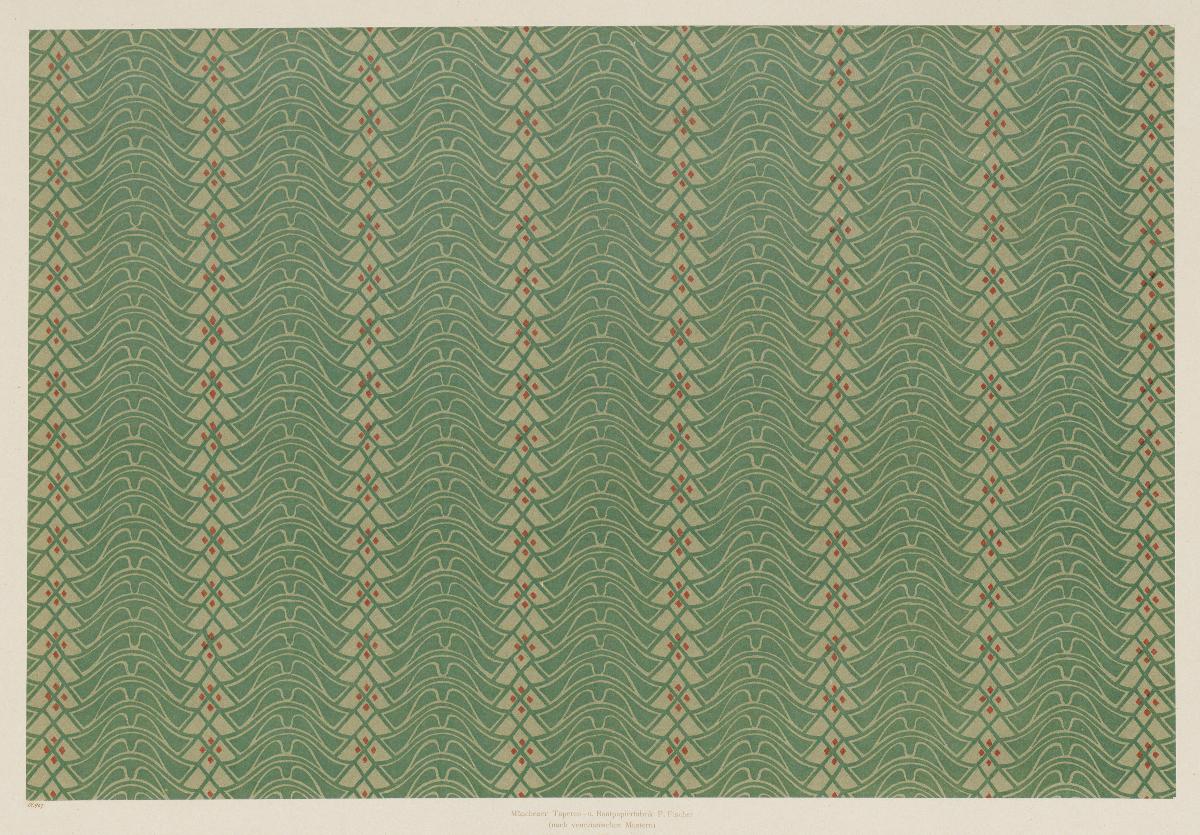 Lithografiertes Papier (nach venezianischen Mustern)