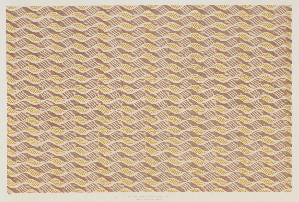 Lithografiertes Papier (nach venezianischen Mustern)