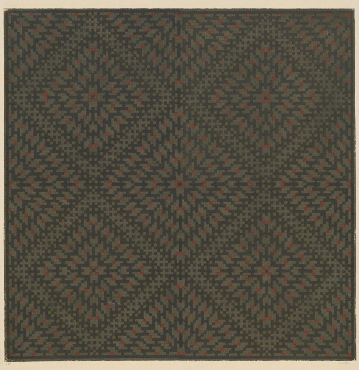Linolschnitt (Muster aus der graphischen Fachklasse der Kunstgewerbe- und Handwerkerschule in Magdeburg)