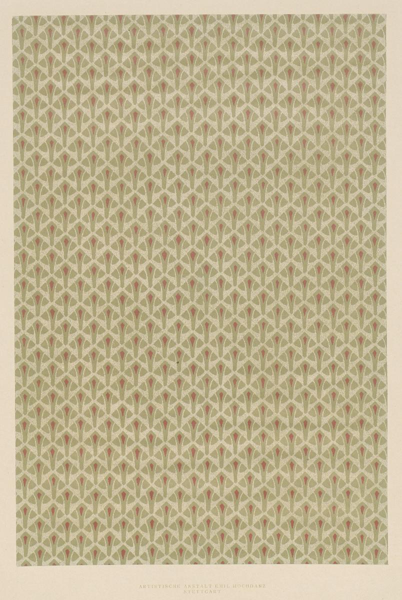 Lithografiertes Papier (geometrisches Flächenmuster)
