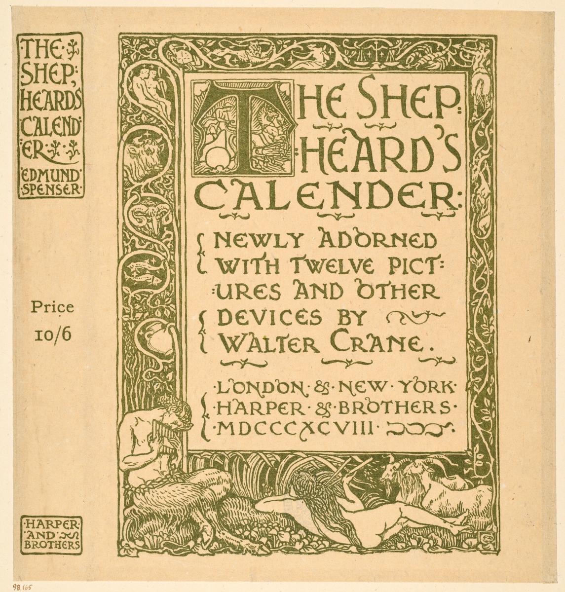 Einband zu Edmund Spenser The Shepheard's Calender