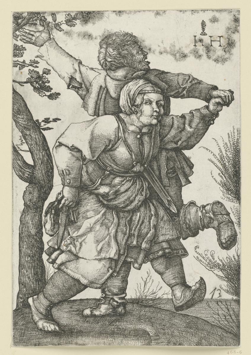 Tanzendes Bauernpaar