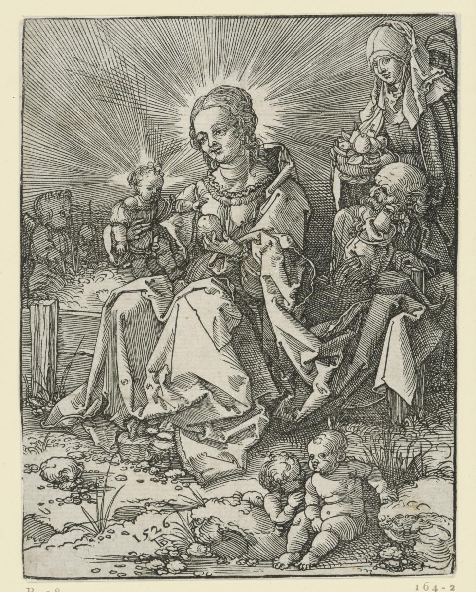 Die Heilige Familie auf der Grasbank