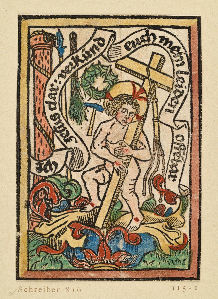 Jesuskind auf einer Blume