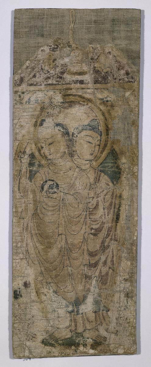 Tempelfahne - Buddha-Doppelgestalt