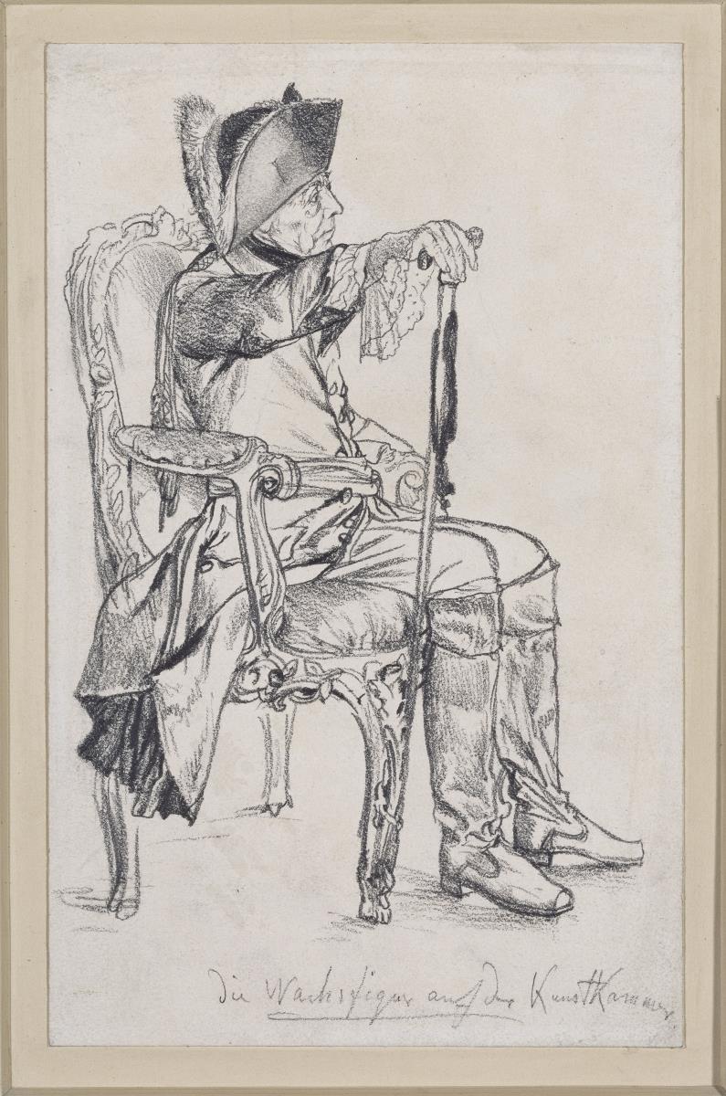 Wachsfigur Friedrich II. (von Schadow ergänzte Figur) für die Königliche Kunstkammer