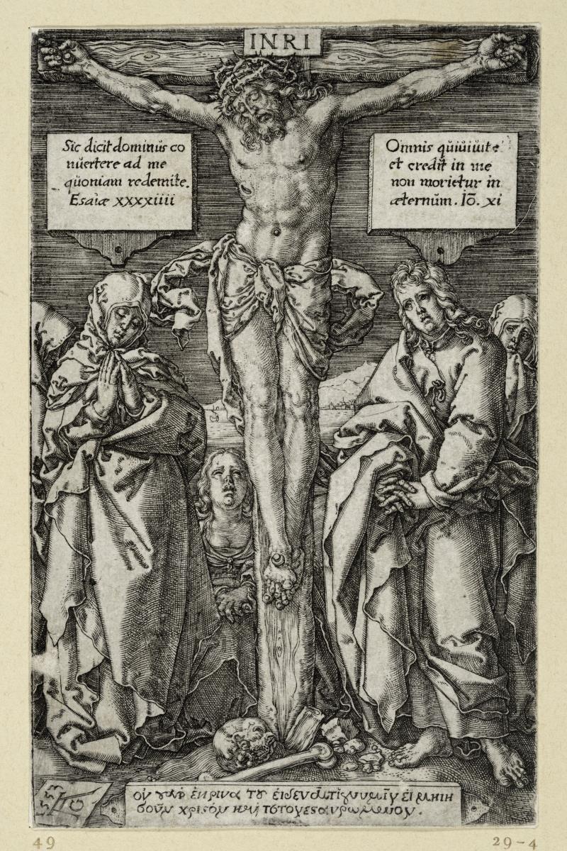 Christus am Kreuz mit Maria und Johannes