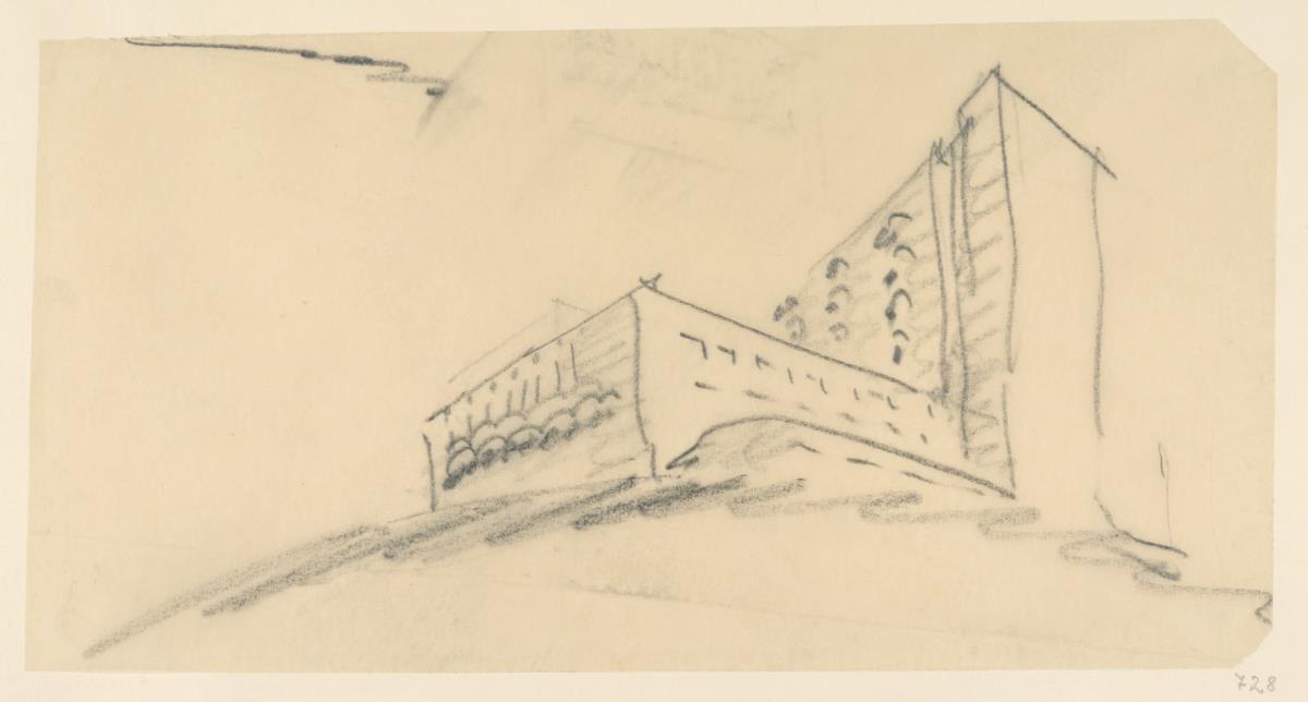 Jerusalem, Anglo-Palestine Bank, Entwurfsskizze