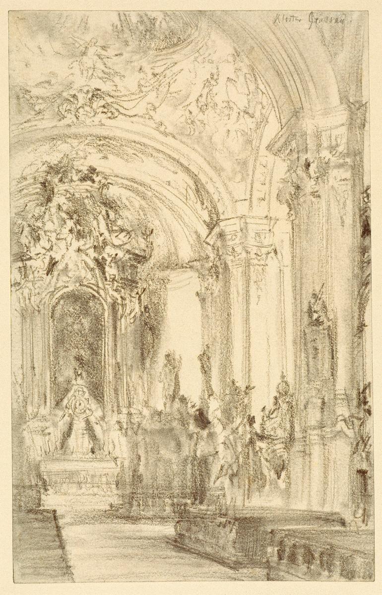Innenraum der Klosterkirche in Grüssau