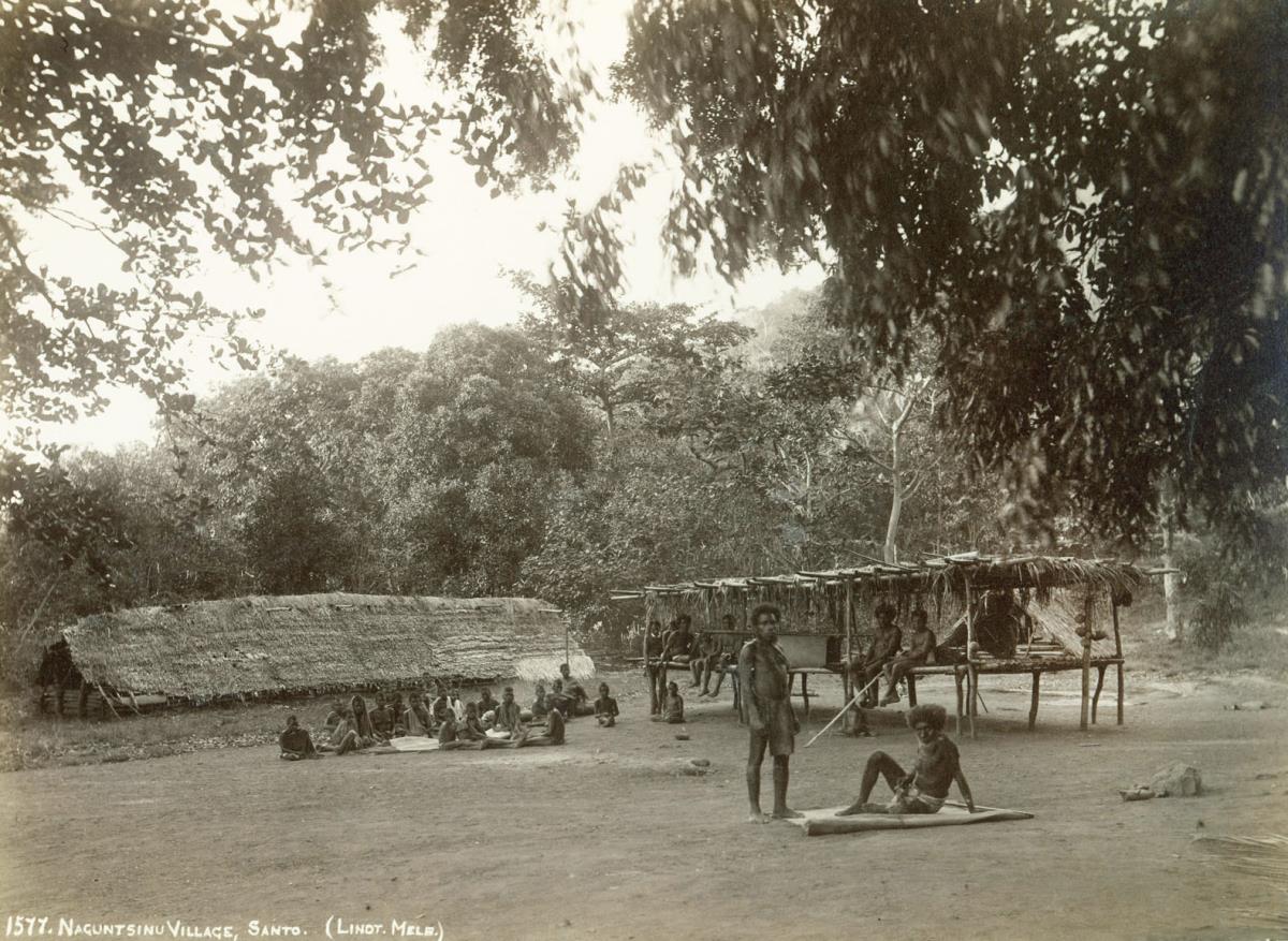 "Naguntsino Village, Santo."