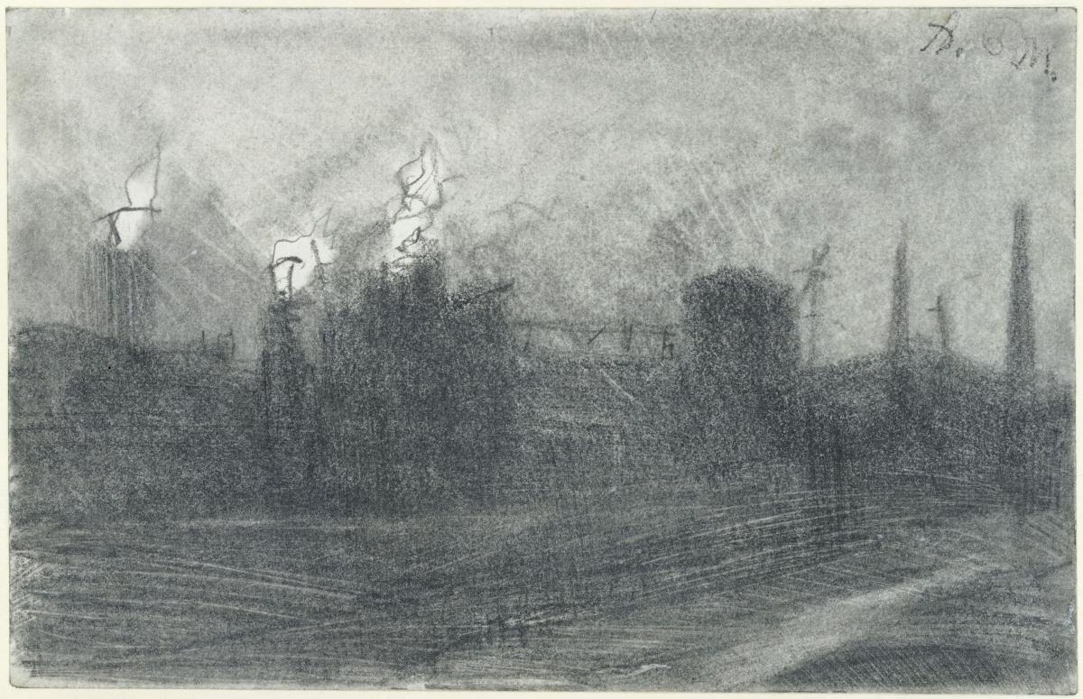 Flammende Schlote in Königshütte