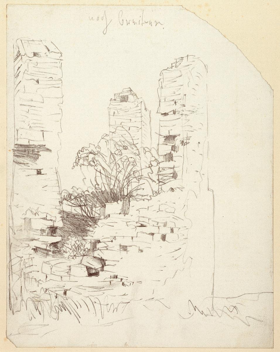 Ruine des Galgens in Groß Rosen