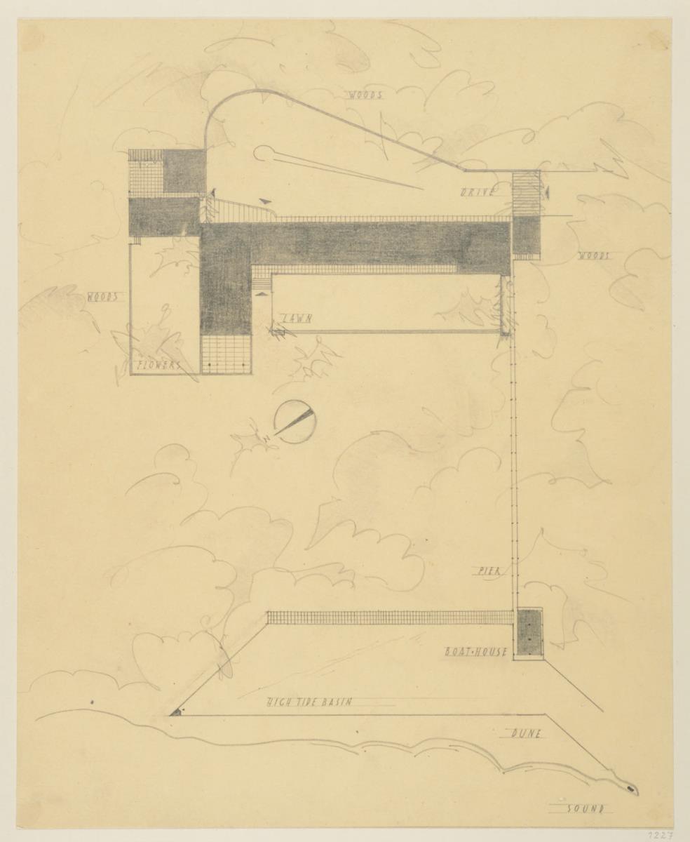 New York, Haus Kaplan, Long Islan, Lageplan