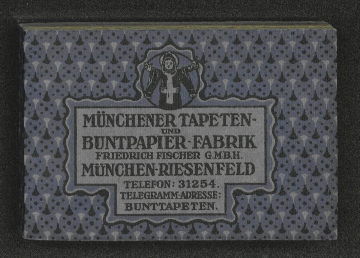 Alt-Bütten-, Japan- und Marmor-Vorsatzpapiere Serie F (Musterbuch mit originalen Proben Nr. 800 bis 909)