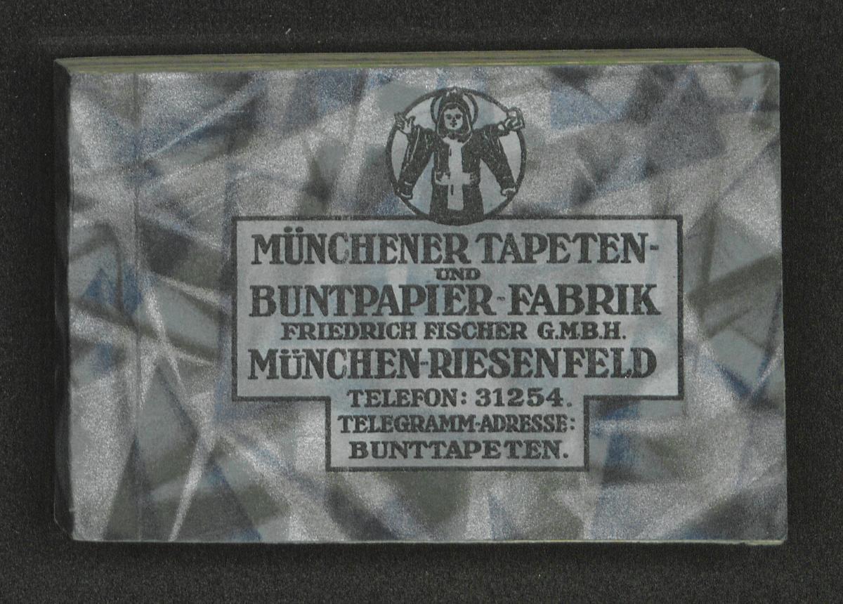 Münchener Buntpapiere Serie M (Musterbuch mit originalen Proben Nr. 1110 bis 1226)