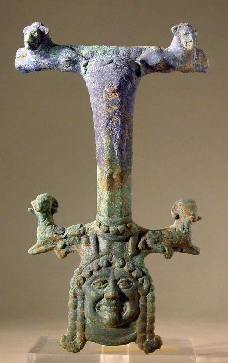 Drei Henkel einer Hydria