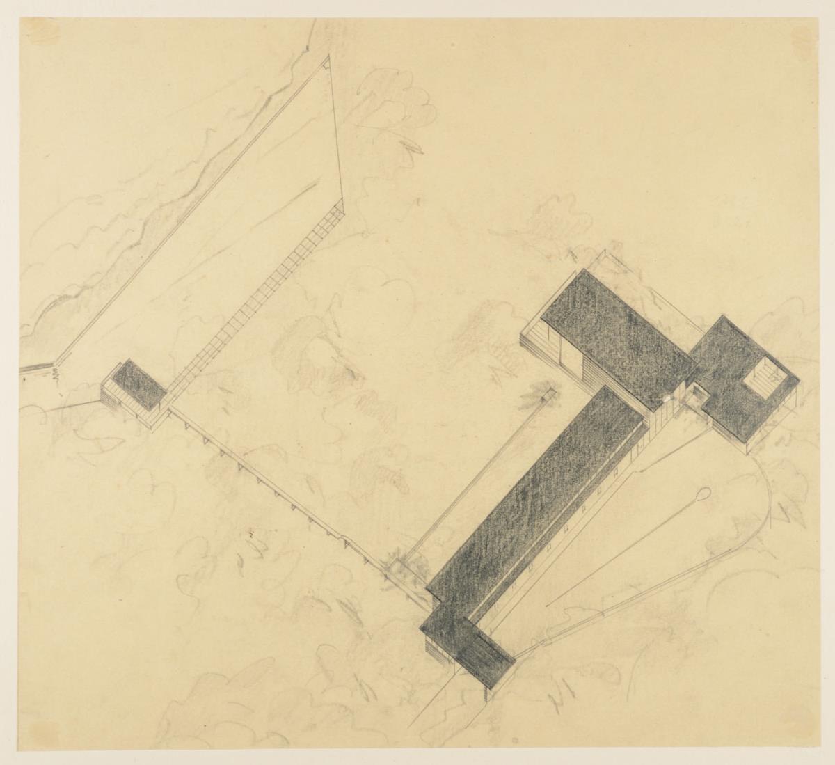 New York, Kalifornien, Haus Kaplan, Vogelperspektive