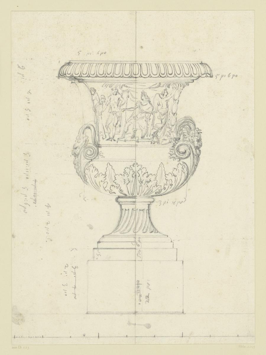 Marmorvase, Park des Schlosses von Versailles