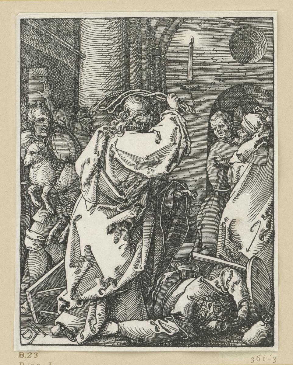 Christus vertreibt die Geldwechsler aus dem Tempel (Kleine Passion)