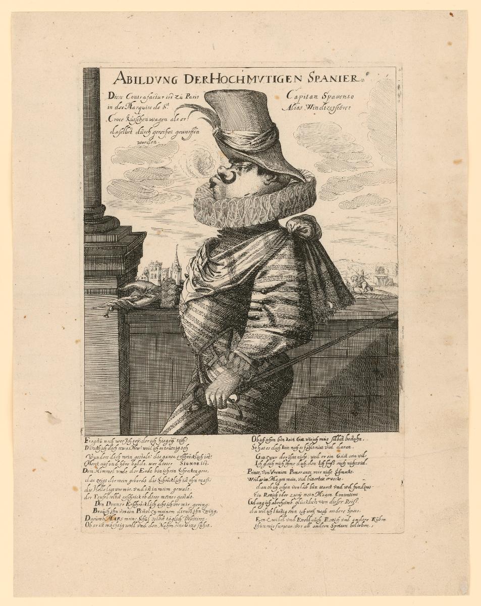 Abbildung der hochmütigen Spanier