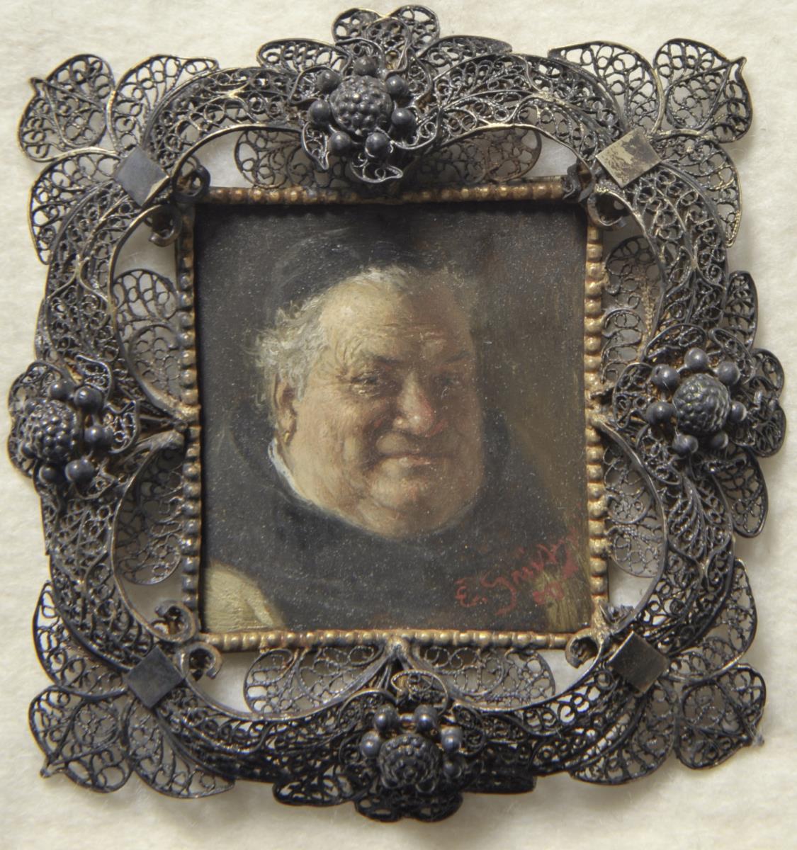 Klosterbruder. Miniatur aus der Sammlung Loewe