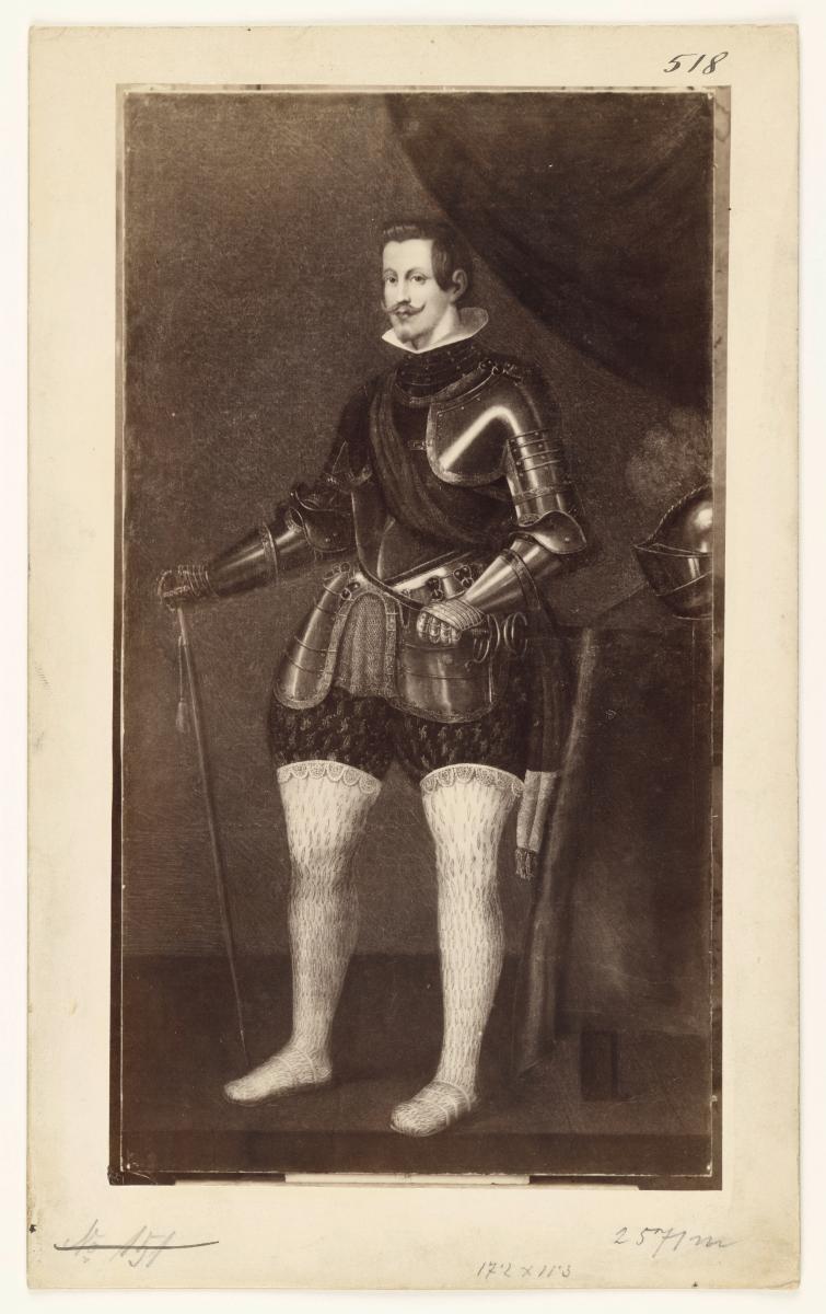 Porträt des Philipp IV: von Spanien (?) in Harnisch