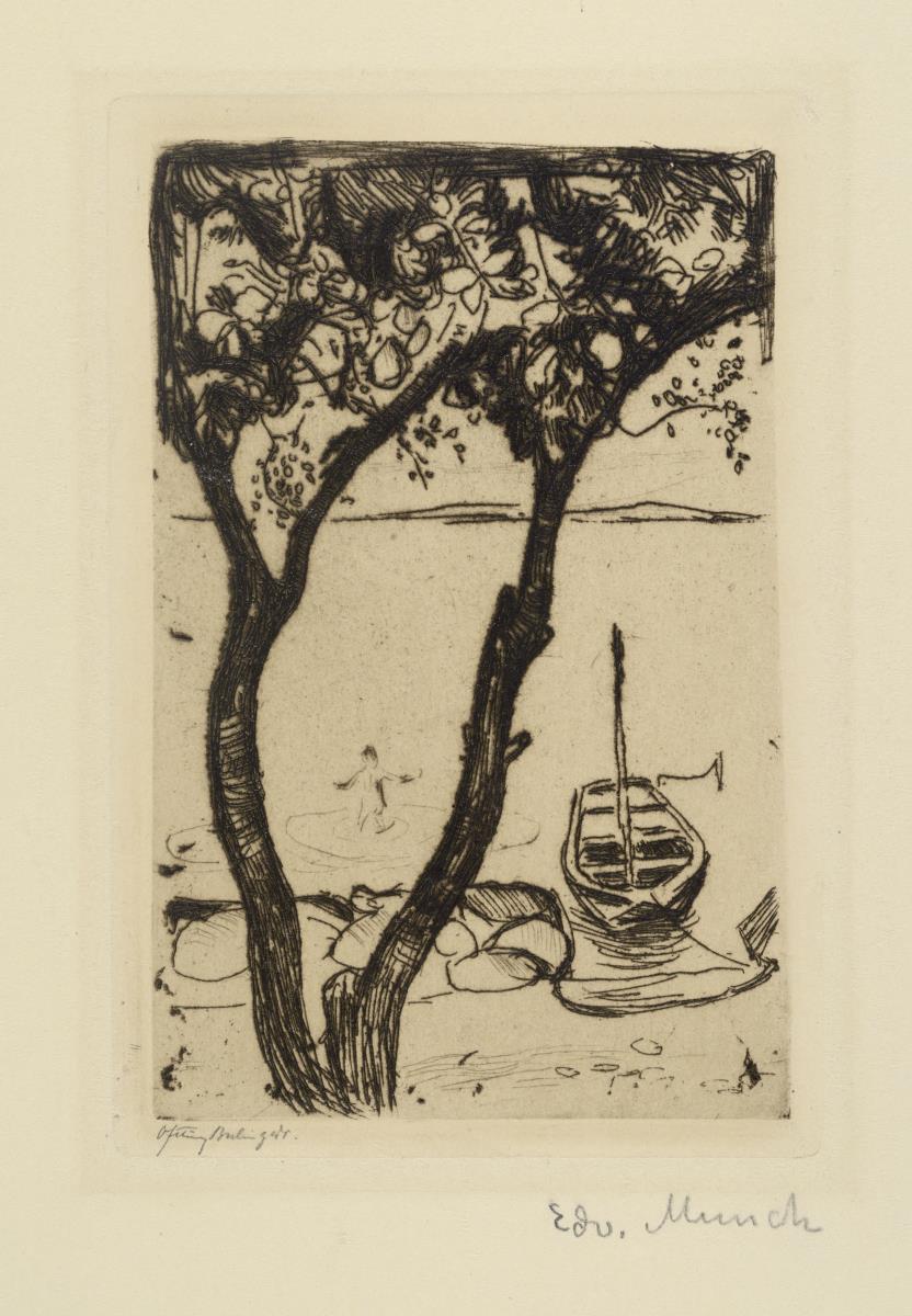 Landschaft mit einem Boot