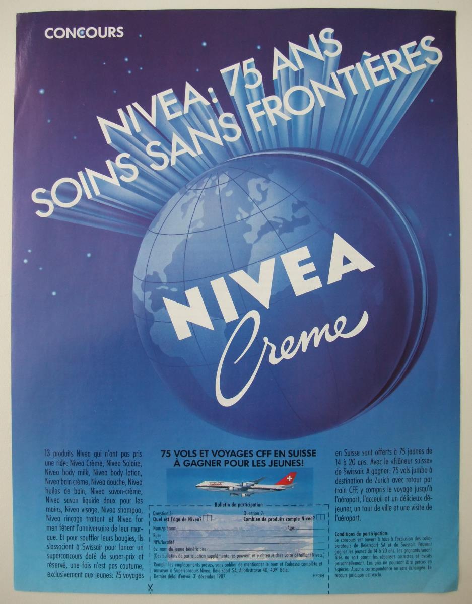 Nivea-Creme "Nivea: 75 ans soins sans frontières"