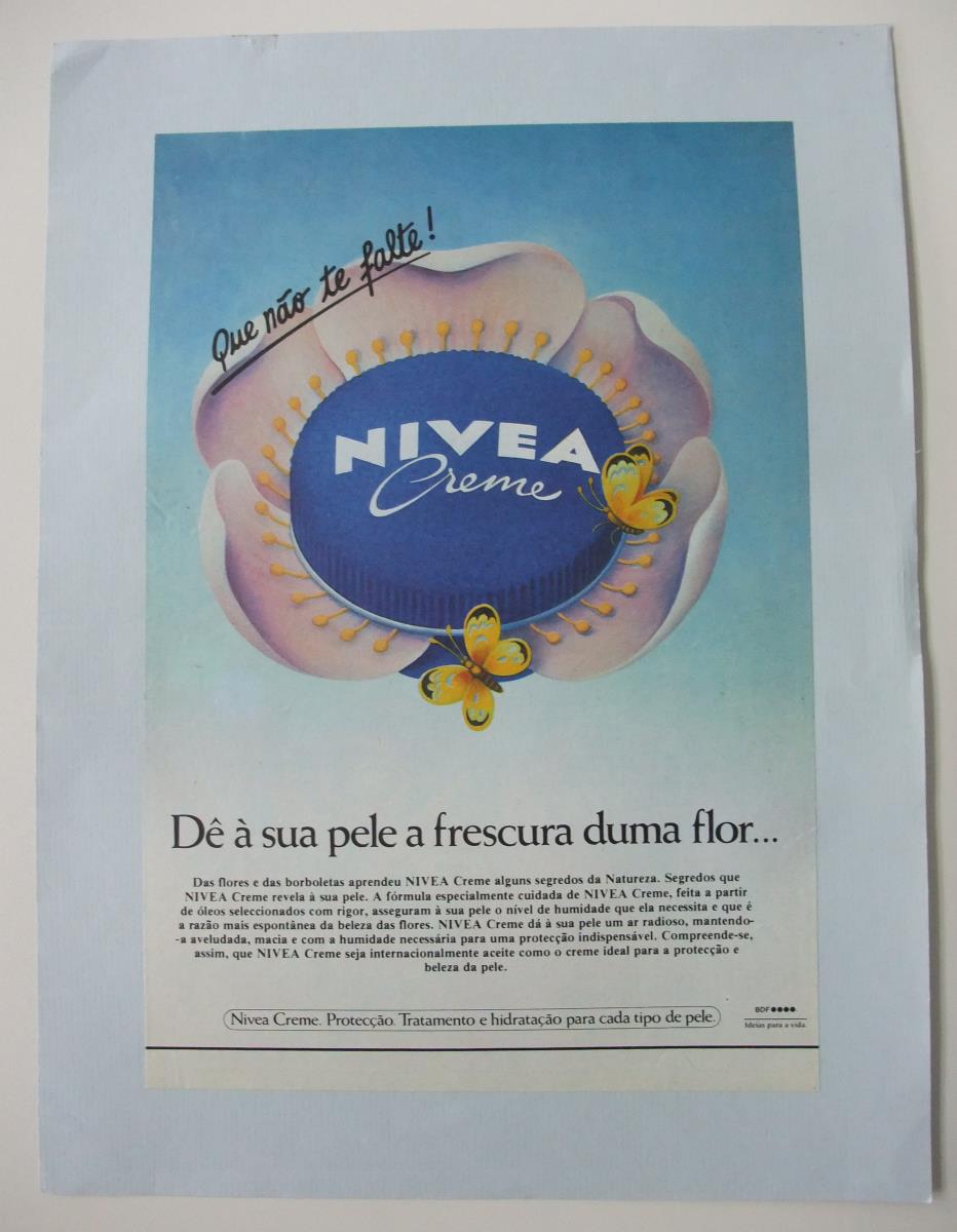 Nivea-Creme "Dê à sua pele a frescura duma flor..."