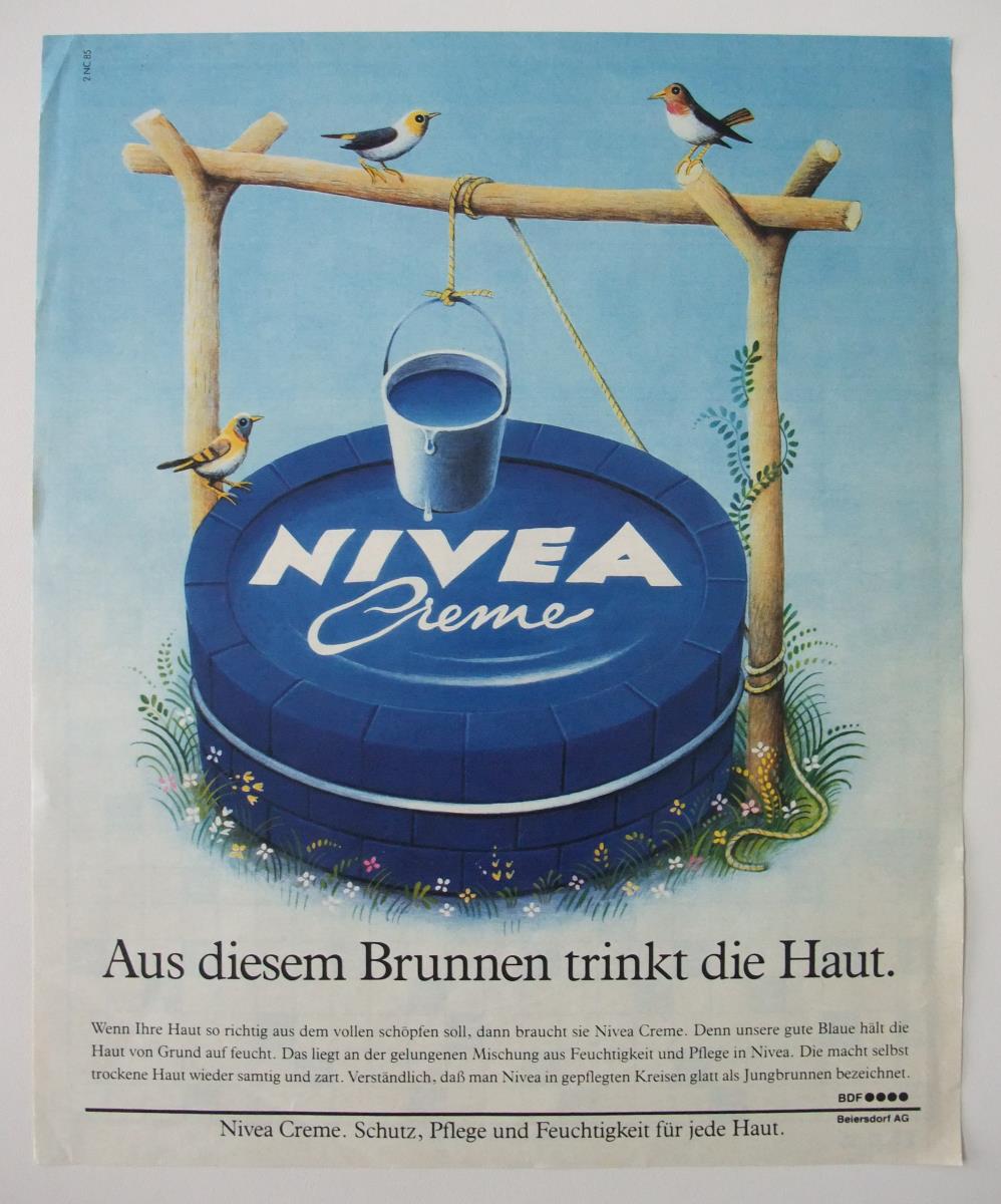 Nivea-Creme "Aus diesem Brunnen trinkt die Haut."
