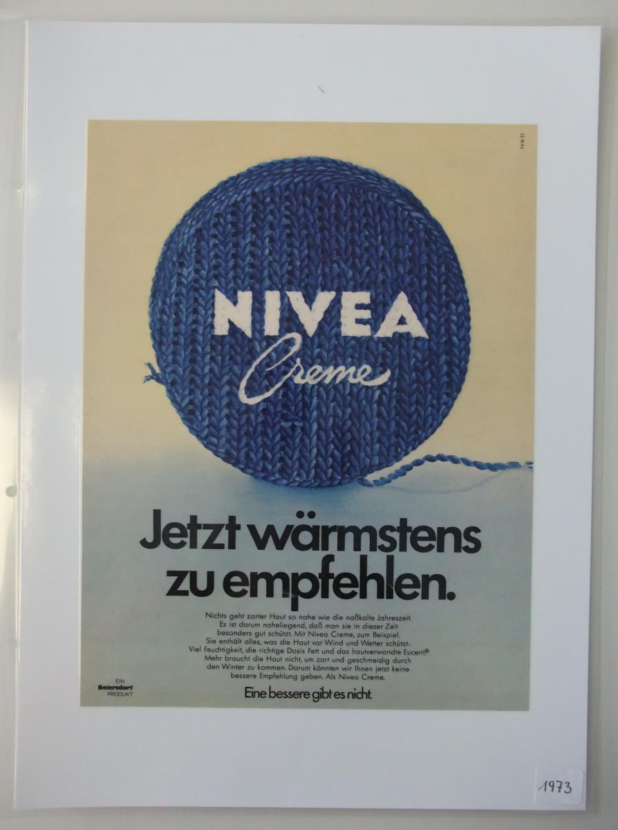 Nivea-Creme "Jetzt wärmstens zu empfehlen."