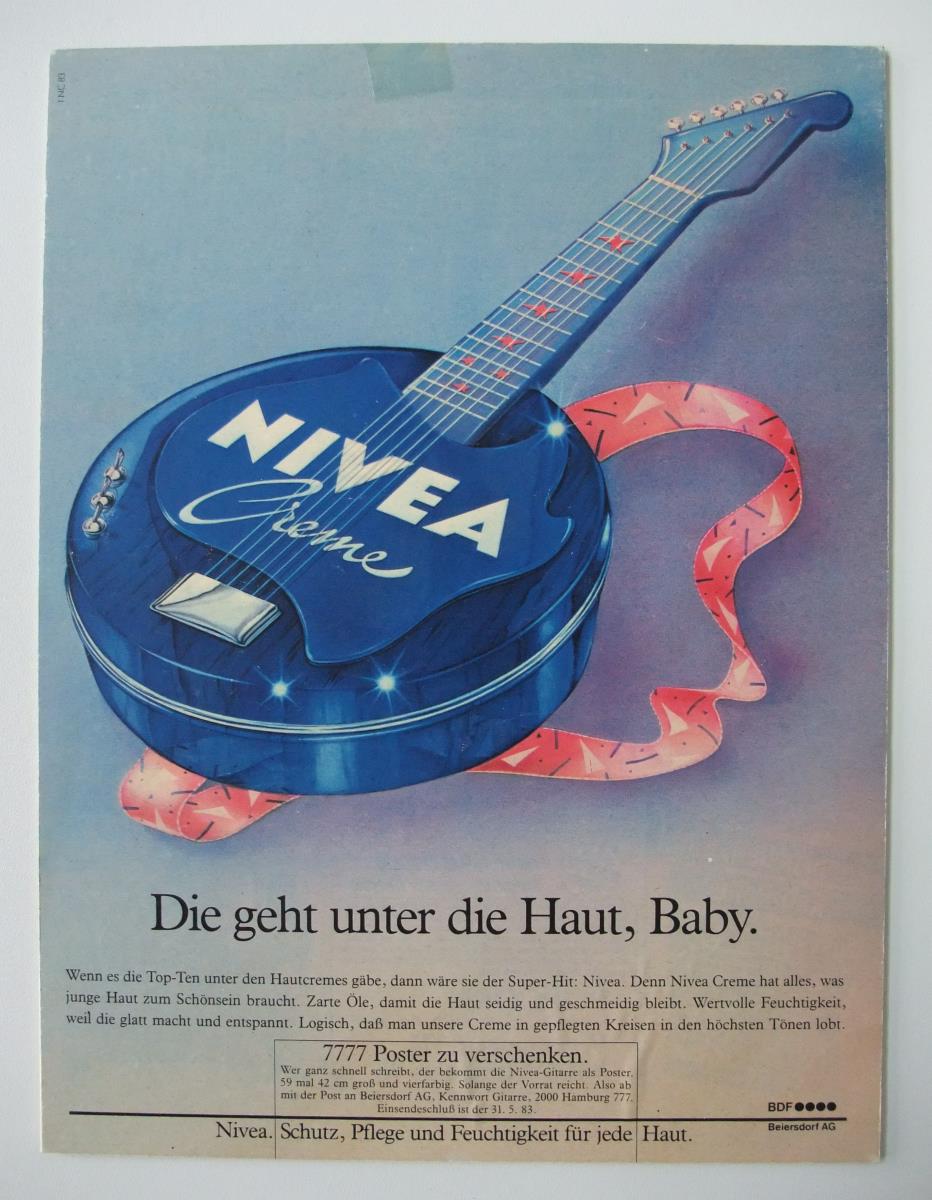 Nivea-Creme "Die geht unter die Haut, Baby."