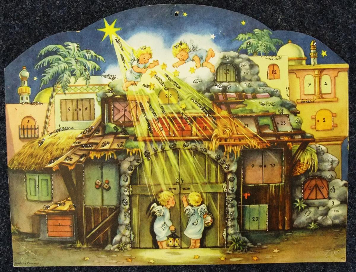 Bethlehem [Zwei Engel vor Krippentor]