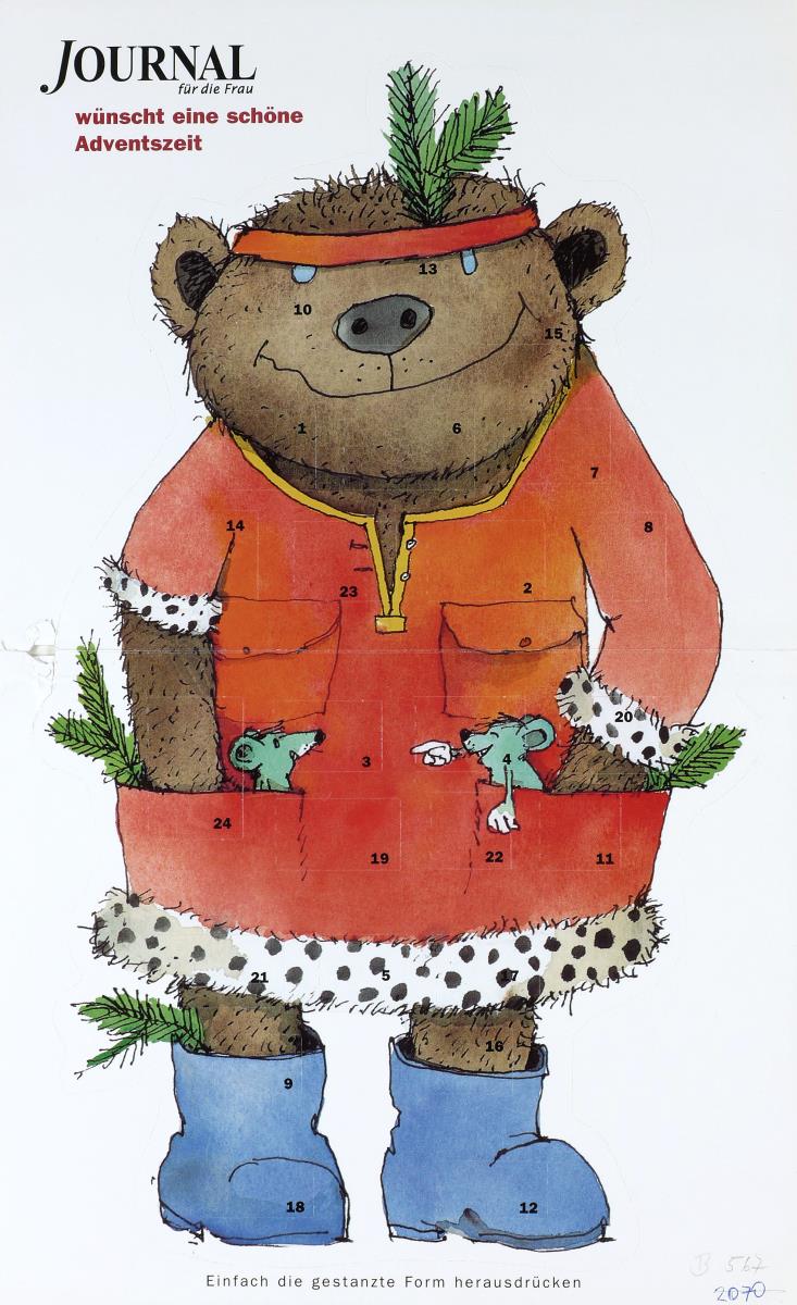 Der große Adventskalender von Journal für die Frau [Weihnachtsbär von Janosch]